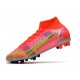 Nike Mercurial Superfly 8 Elite DF AG Bright Crimson Metallic Silver