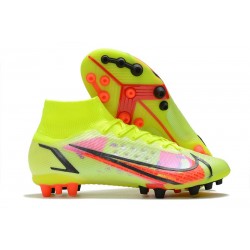 Nike Mercurial Superfly 8 Elite DF AG Volt Bright Crimson Black