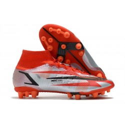 Nike Mercurial Superfly 8 Elite DF AG Chile Red Black White Total Orange