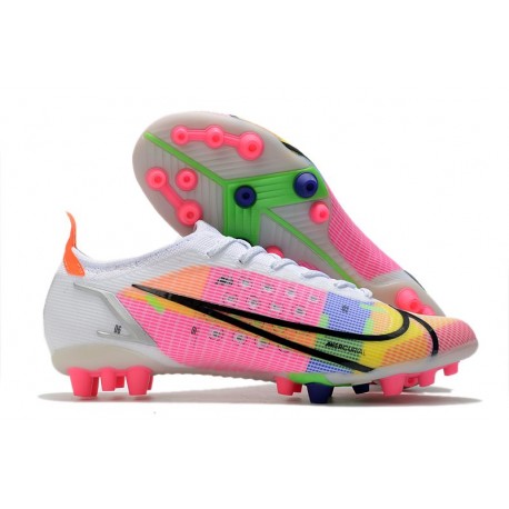 New Nike Mercurial Vapor 14 Elite AG White Metallic Silver Dark Raisin