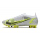 New Nike Mercurial Vapor 14 Elite AG White Black Metallic Silver Volt