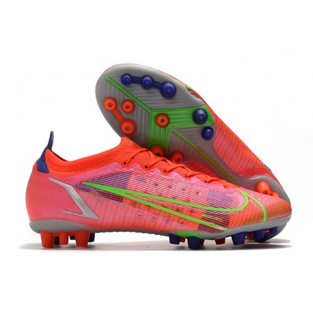 New Nike Mercurial Vapor 14 Elite AG Bright Crimson Metallic Silver