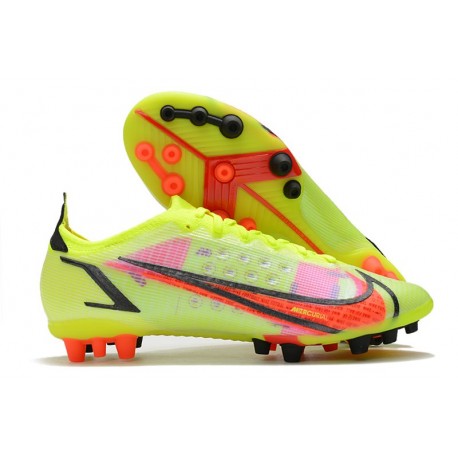 New Nike Mercurial Vapor 14 Elite AG Volt Bright Crimson Black