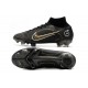 Nike Mercurial Superfly 8 Elite DF FG Shadow - Black Metallic Gold Metallic Silver