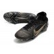 Nike Mercurial Superfly 8 Elite DF FG Shadow - Black Metallic Gold Metallic Silver