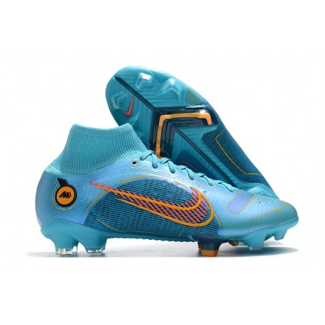 Nike Mercurial Superfly 8 Elite DF FG Blueprint - Chlorine Blue Laser Orange Marina