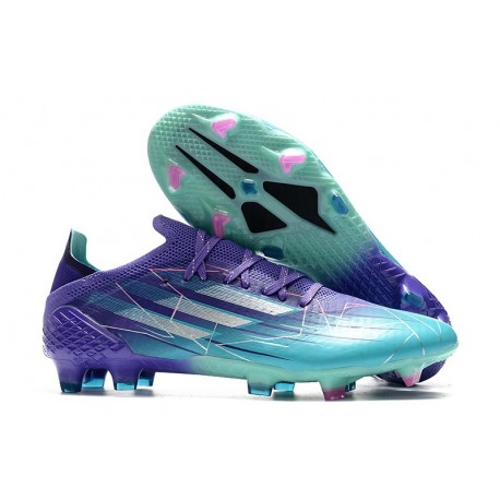 adidas X Speedflow.1 FG Boots Purple Rush Silver Metallic Mint Rush
