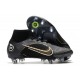 Nike Mercurial Superfly VIII Elite SG Pro Shadow - Black Gold Silver