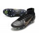 Nike Mercurial Superfly VIII Elite SG Pro Shadow - Black Gold Silver