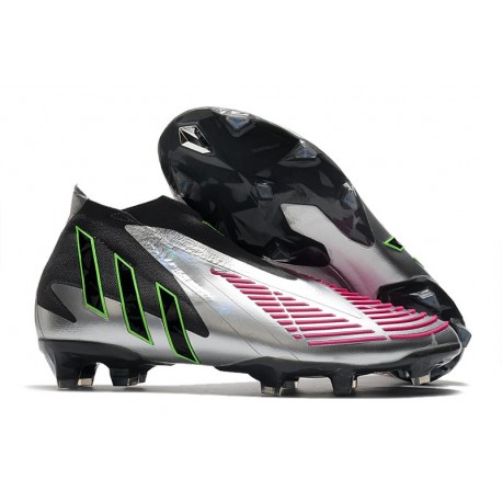 adidas Predator Edge+ FG News Boots Silver Black Solar Pink