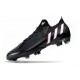 adidas Predator Edge.1 FG Low Cleat Darkness - Core Black White Vivid Red