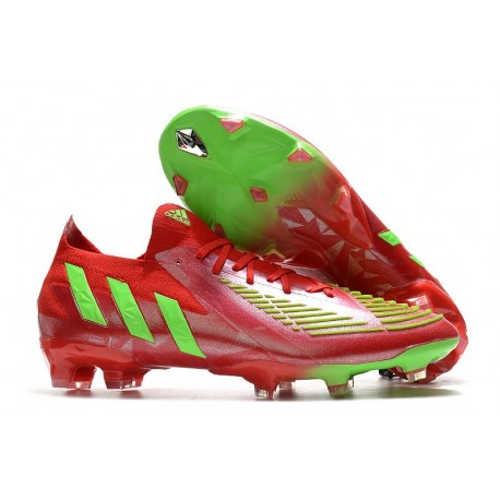 adidas Predator Edge.1 FG Low Cleat Red Green
