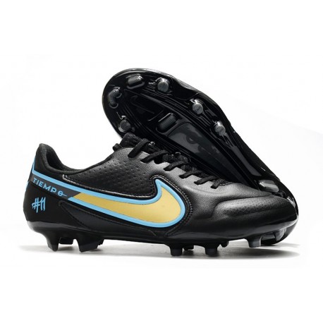 New Nike Tiempo Legend IX Elite FG Black Gold Blue