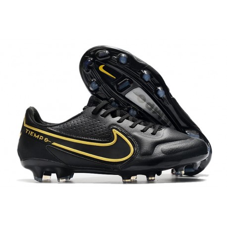 New Nike Tiempo Legend IX Elite FG Black Metallic Dark Grey Anthracite