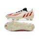 adidas Predator Edge.1 FG Low Cleat Showdown - Off White Vivid Red Gold Metallic