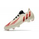 adidas Predator Edge.1 FG Low Cleat Showdown - Off White Vivid Red Gold Metallic