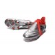 Top adidas X 16+ Purechaos FG Football Cleats Silver Black Red