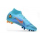 Nike Mercurial Superfly 8 Elite DF AG Blueprint - Chlorine Blue Laser Orange Marina