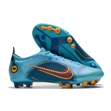 New Nike Mercurial Vapor 14 Elite AG Blueprint - Chlorine Blue Laser Orange Marina