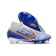 Nike Zoom Mercurial Superfly IX Elite FG Boots White Blue Golden