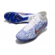 Nike Zoom Mercurial Superfly IX Elite FG Boots White Blue Golden