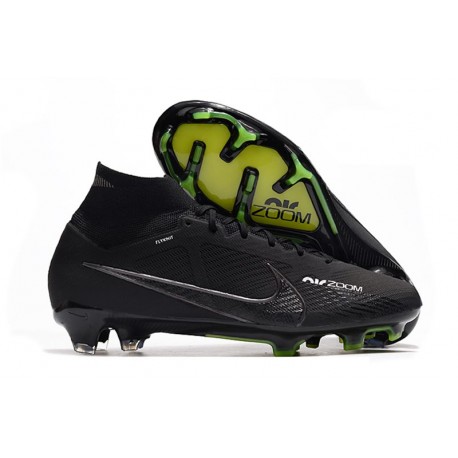Nike Zoom Mercurial Superfly IX Elite FG Boots Black Grey Volt
