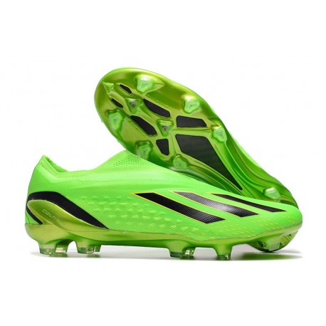 adidas X Speedportal+ FG Boots Game Data - Solar Green Core Black 