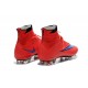 Cristiano Ronaldo Nike Mercurial Superfly 4 FG Football Boots Red Purple