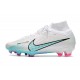 Nike Zoom Mercurial Superfly IX Elite FG Boots White Blue