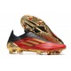 adidas X Speedflow+ FG News Vivid Red Gold Metallic Core Black