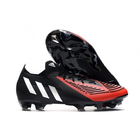 adidas Predator Edge.1 FG Low Cleat Black Red White