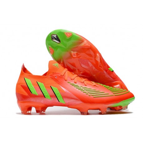 adidas Predator Edge.1 FG Low Cleat Solar Red Team Green Core Black