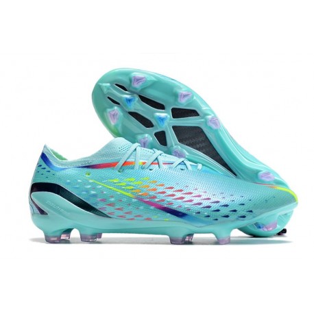 adidas X Speedportal.1 FG Cleat Clear Aqua Solar Red Power Blue