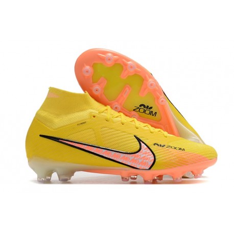 Nike Zoom Mercurial Superfly IX Elite AG Yellow Strike Sunse Glow Doll