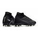 Nike Zoom Mercurial Superfly IX Elite AG Black Dk Smoke Grey Volt