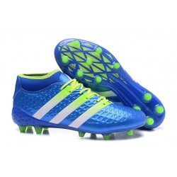 adidas Ace 16.1 FG New 2016 Soccer Boots Blue Slime White