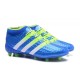 adidas Ace 16.1 FG New 2016 Soccer Boots Blue Slime White