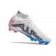 Nike Zoom Mercurial Superfly IX Elite AG White Blue