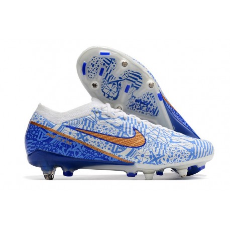 Nike Air Zoom Mercurial Vapor XV Elite SG White Blue Gold