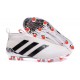 New 2016 Men's adidas ACE 16+ Purecontrol FG Soccer Cleats White Black