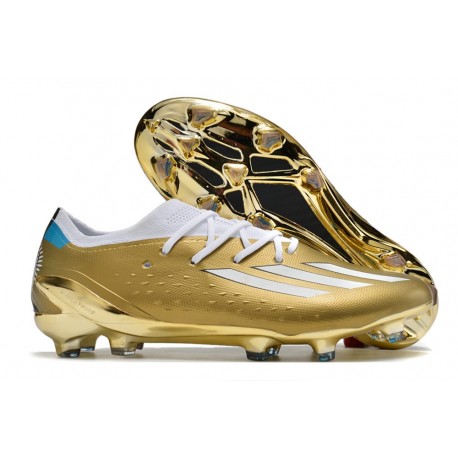 adidas X Speedportal.1 FG Cleat Gold White