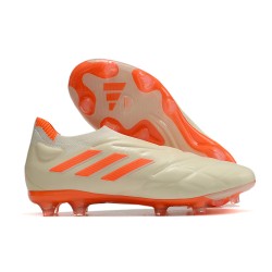 Adidas Copa Pure+ FG Cleats Off White Team Solar Orange
