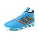 New 2016 Men's adidas ACE 16+ Purecontrol FG Soccer Cleats Blue Gold