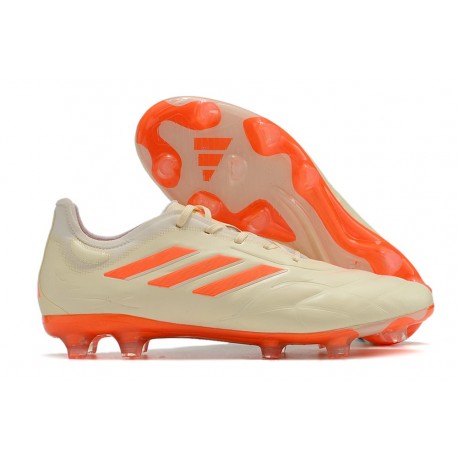 Adidas Copa Pure.1 FG Firm Ground Boot Off White Team Solar Orange