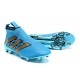 New 2016 Men's adidas ACE 16+ Purecontrol FG Soccer Cleats Blue Gold