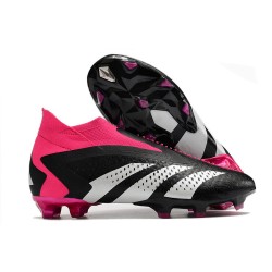 adidas Predator Accuracy+ FG Core Black White Team Shock Pink