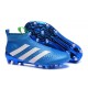 New 2016 Men's adidas ACE 16+ Purecontrol FG Soccer Cleats Blue White
