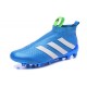 New 2016 Men's adidas ACE 16+ Purecontrol FG Soccer Cleats Blue White