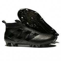 New 2016 Men's adidas ACE 16+ Purecontrol FG Soccer Cleats All Black