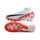 Nike Zoom Mercurial Superfly IX Elite AG White Bright Crimson Black